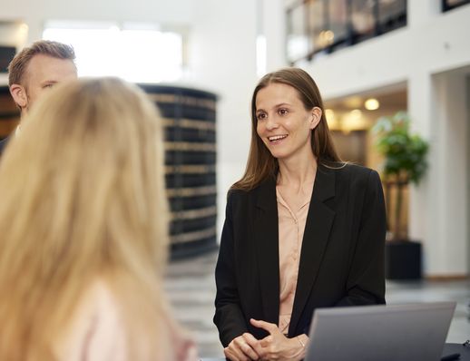 Woman speaking